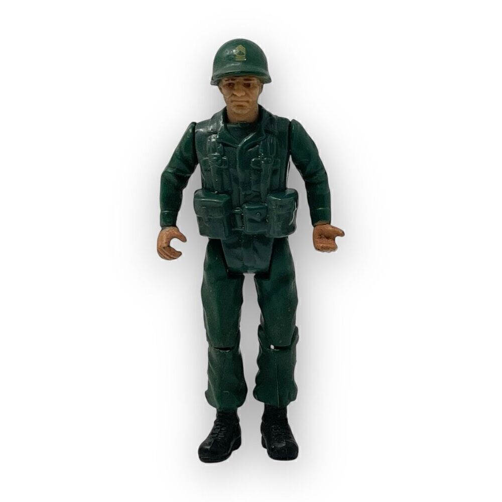 Vintage DC Sgt Rock Himself Action Figure Machine Gun Nest 3.75" Remco 1982